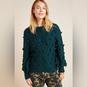Evergreen Pommed Sweater